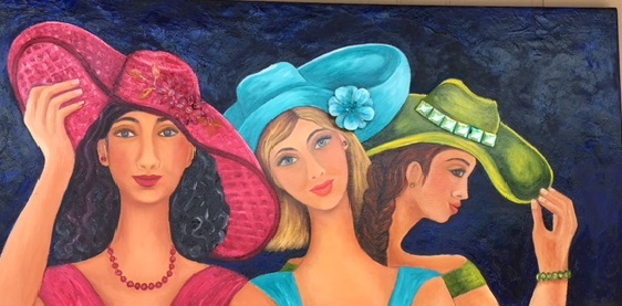 Three sisters, three hats